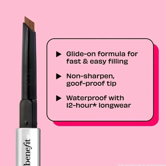 BNIB Benefit Cosmetics Goof Proof Waterproof Easy Shape & Fill Brow Pencil - 2 - Picture 10 of 10